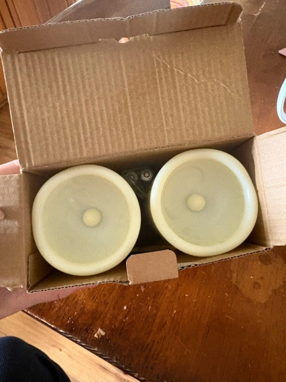 Flameless LED Candle in Brown Box